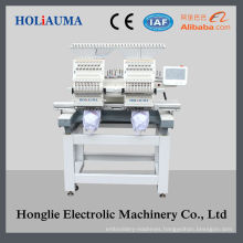 15 Colors 2 Head Cap and Tubular Embroidery Machine Price